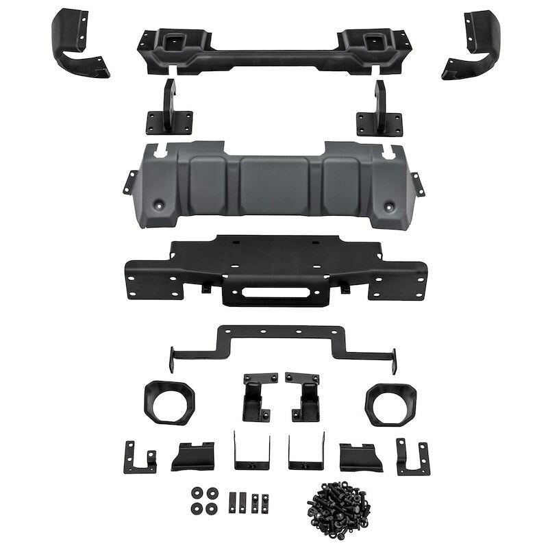 Rugged Ridge 11549.44 VENATOR STUBBY FRONT BUMPER;SATIN BLACK;JEEP