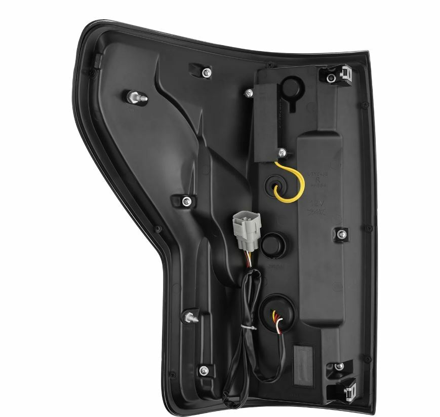 AlphaRex 670052 Prismatic LED Taillights Black Red