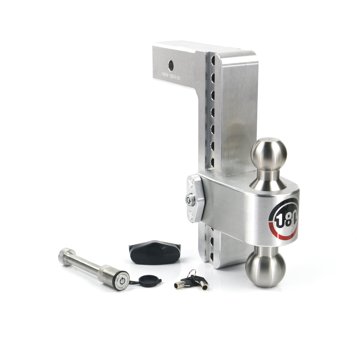 Weigh Safe - LTB10-2.5-KA Turnover Ball 10" Drop Hitch with 2.5" Shank; Keyed alike; WS05 Included
