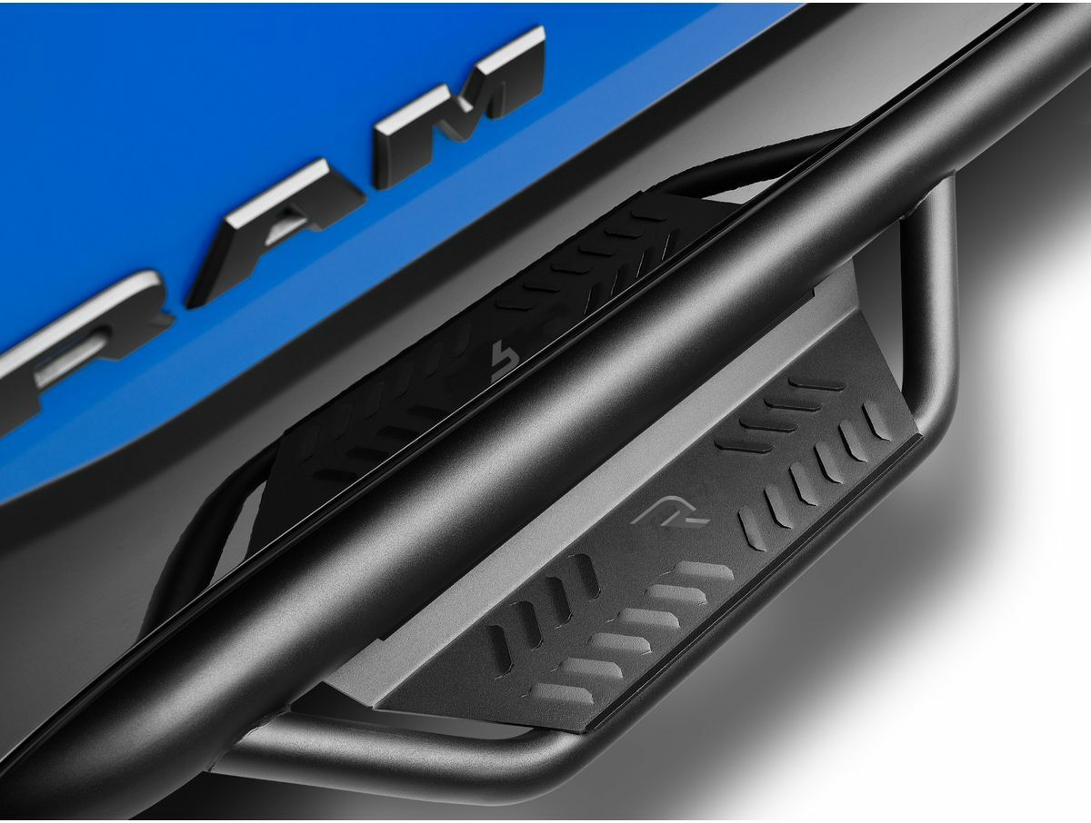 N-Fab - Podium LG-Cab Len (2 Steps)-19-21 (NBS) Ram 1500 Quad All Beds Gas-TXBlk - HPD1967QC-TX