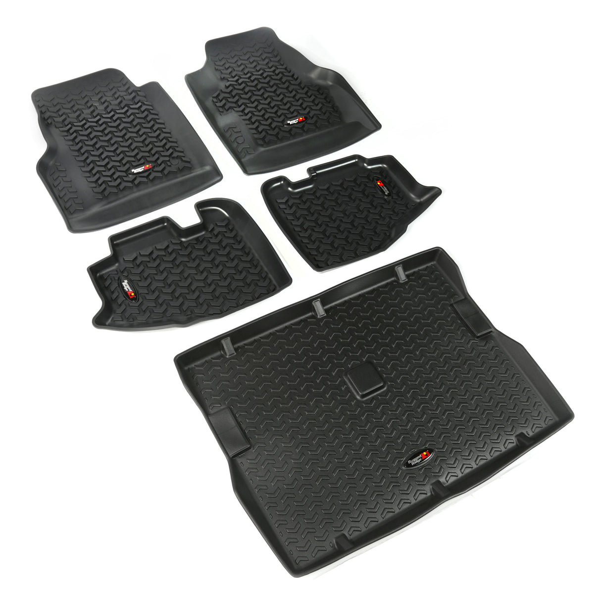 Rugged Ridge - Floor Liners, Kit, Black; 97-06 Jeep Wrangler TJ - 12988.10