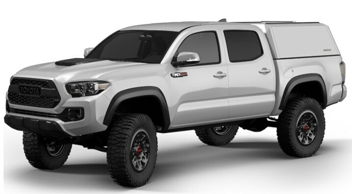 RSI SmartCap - Tacoma Truck Bed Cap EVOh Hatchback OEM White For 16-23 Toyota Tacoma 5 Foot Short Bed - EH1316-WH