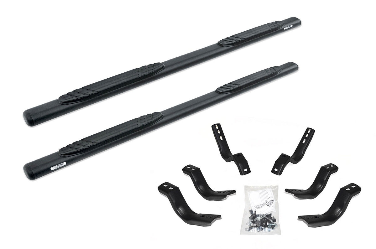 Go Rhino 684404080PS - 4" OE Xtreme SideSteps With Mounting Bracket Kit - Polished Stainless Steel