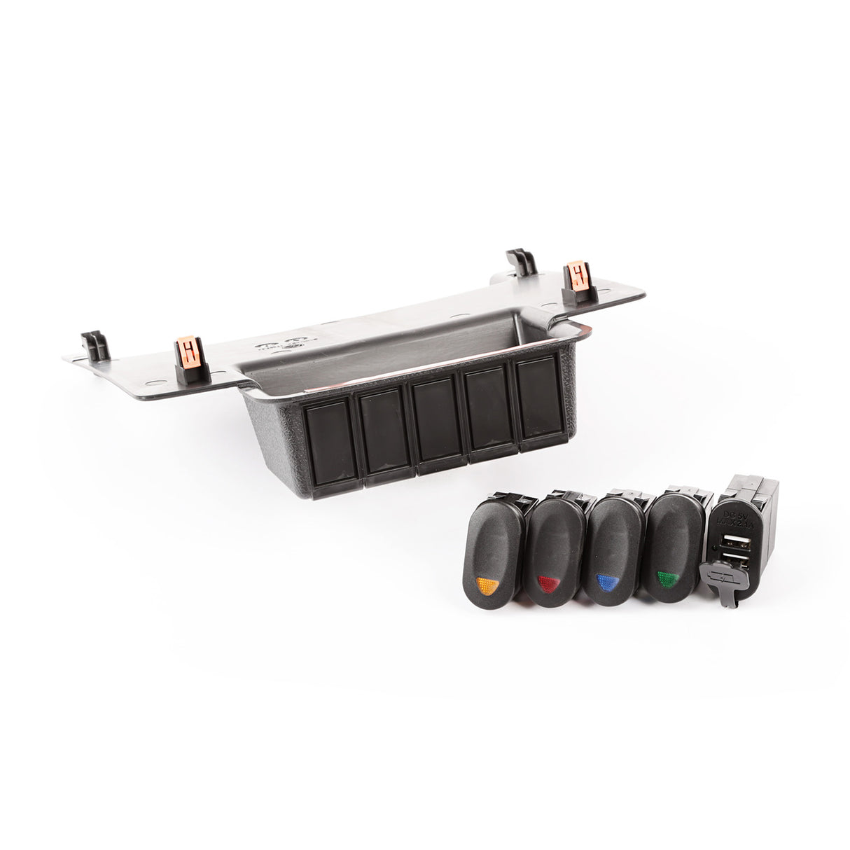 Rugged Ridge - Rugged Ridge 17235.84 Switch Panel Kit, Lower; 11-18 Jeep Wrangler JK/JKU - 17235.84