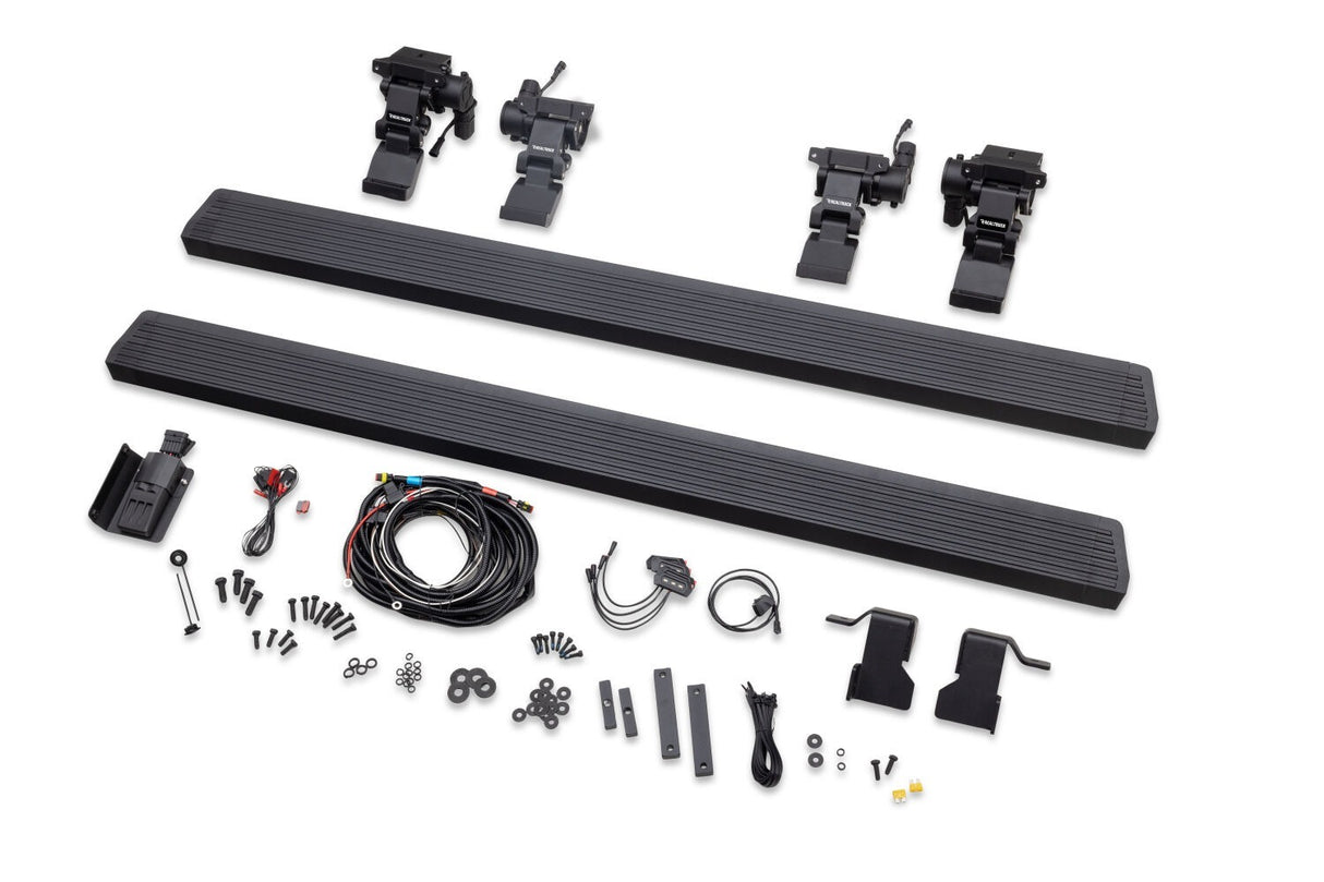 Go Rhino 20450674PC - E1 Electric Running Boards With Mounting Brackets - Textured Black