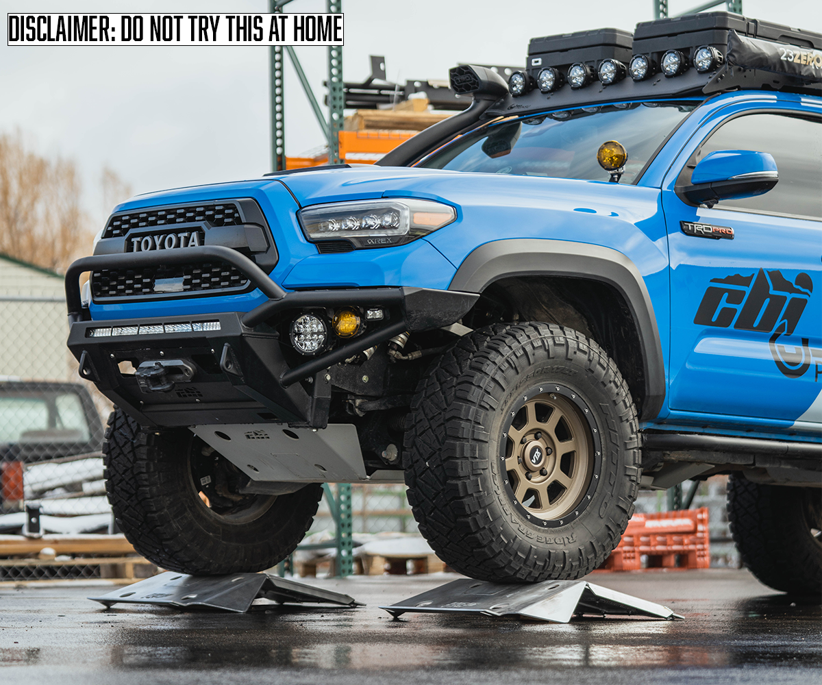 CBI - T2/T3 Toyota Tacoma Full Overland Skid Plates | 2005-current / Exhause Re-route Modification - Steel - Bare-metal - 300-000-010-127