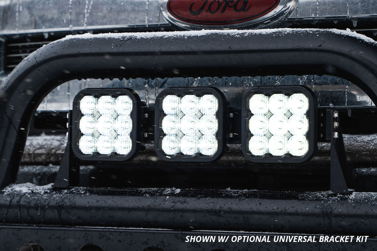 Diode Dynamics - SS5 Sport Universal CrossLink 3-Pod Lightbar Yellow Driving - DD7205