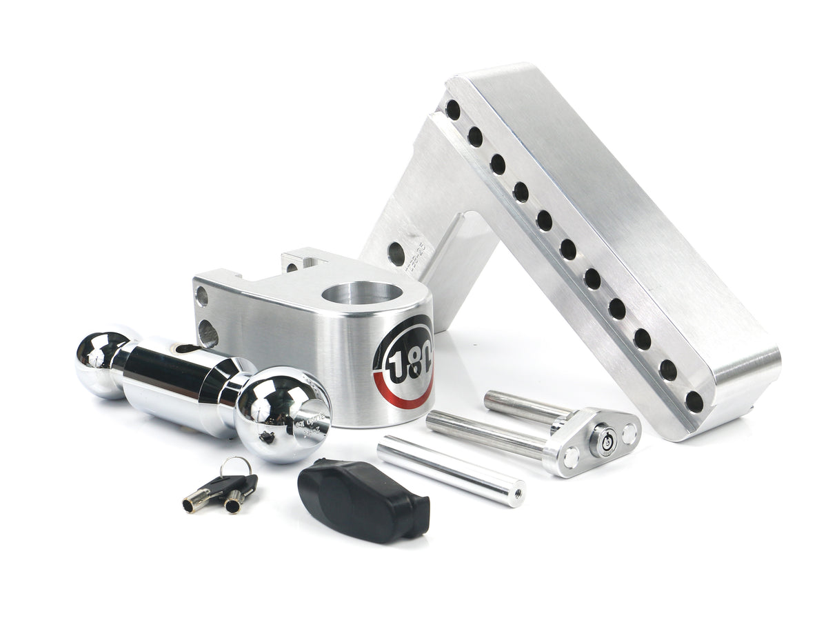 Weigh Safe - CTB8-2.5 Turnover Ball 8" Drop Hitch with 2.5" Shank