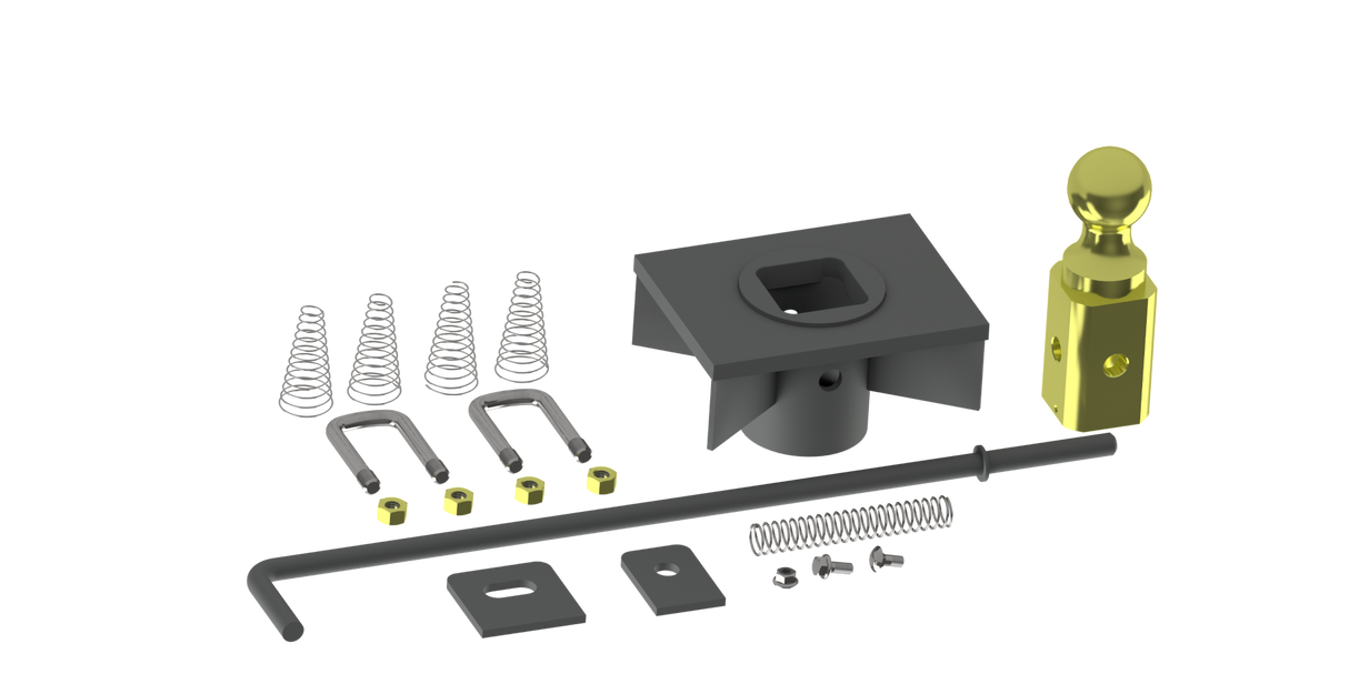 B&W - B&W Trailer Hitches GNRK1500 Turnoverball One-Piece Kit For Flatbeds
