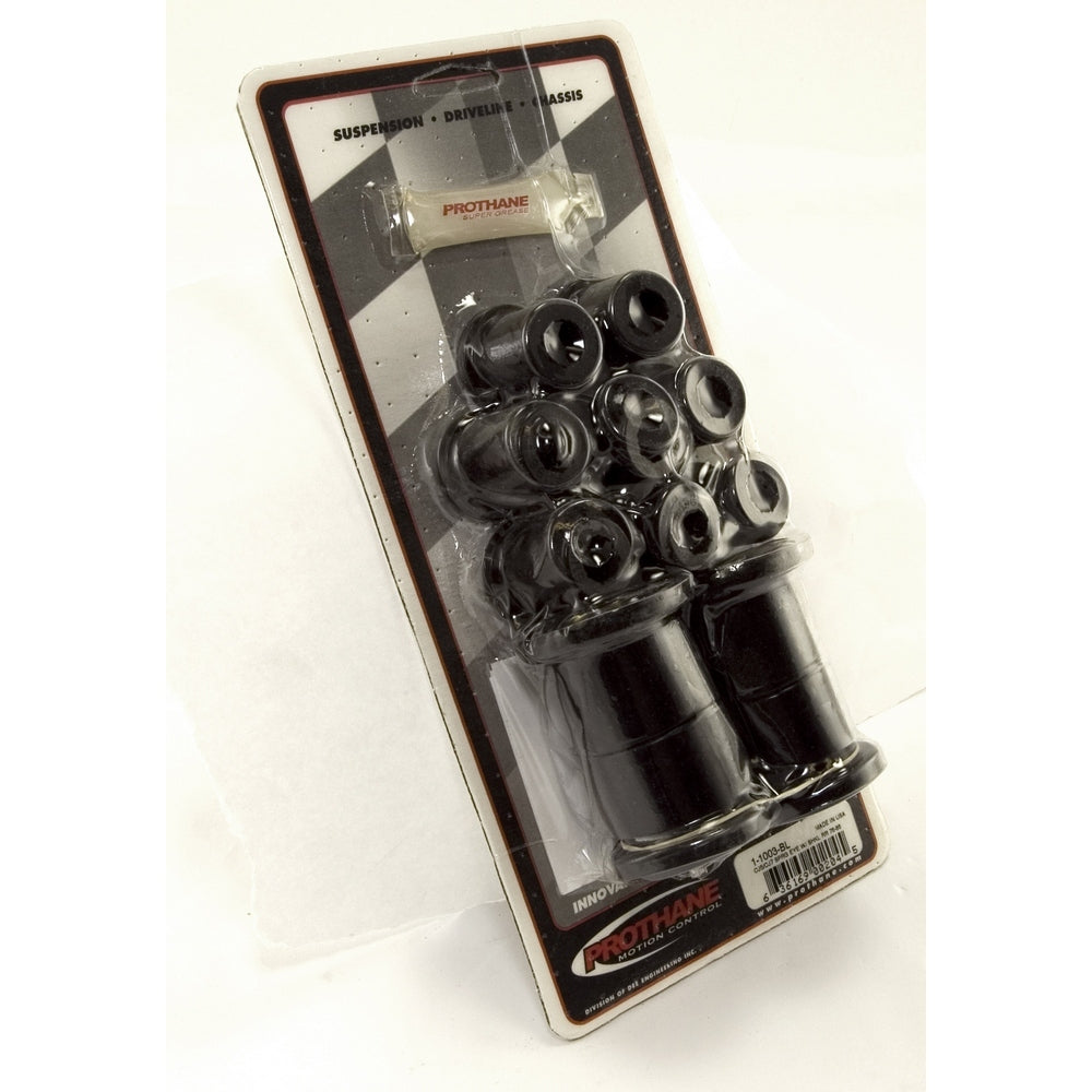 Rear Leaf Spring Bushing Kit, Black; 76-86 Jeep CJ Models