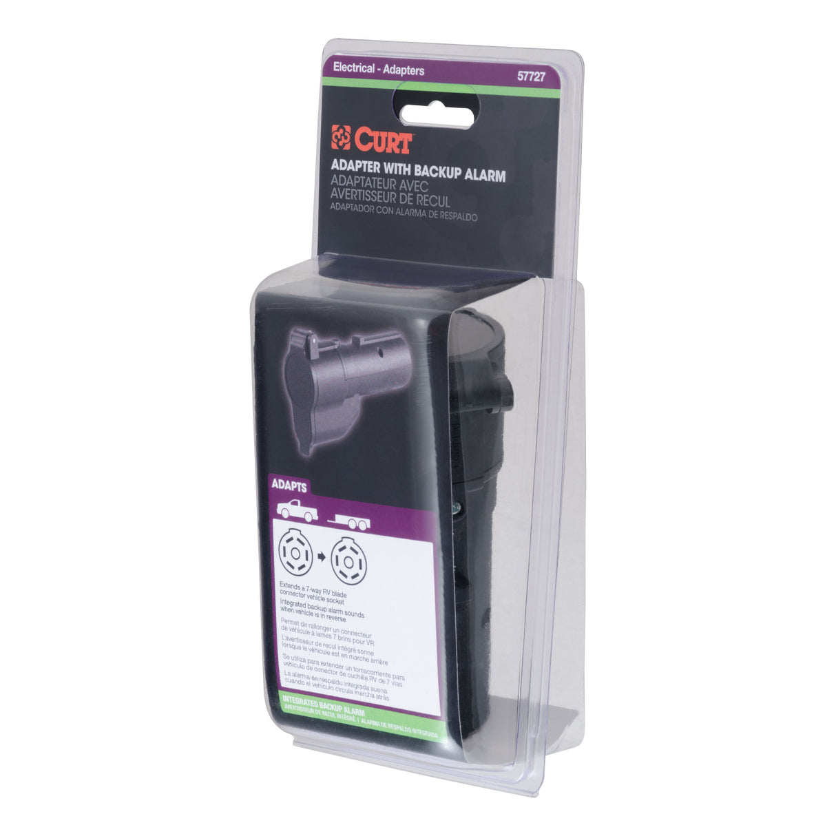 Curt - Truck Back Up Alarm for 7-Way RV Blade (Packaged) - 57727