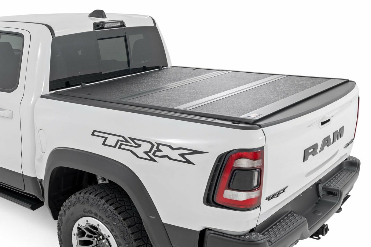 Rough Country - Hard Low Profile Bed Cover -6'4 inch - No Rambox - Ram 1500 (19-25)/1500 TRX (21-24) - 47320650B