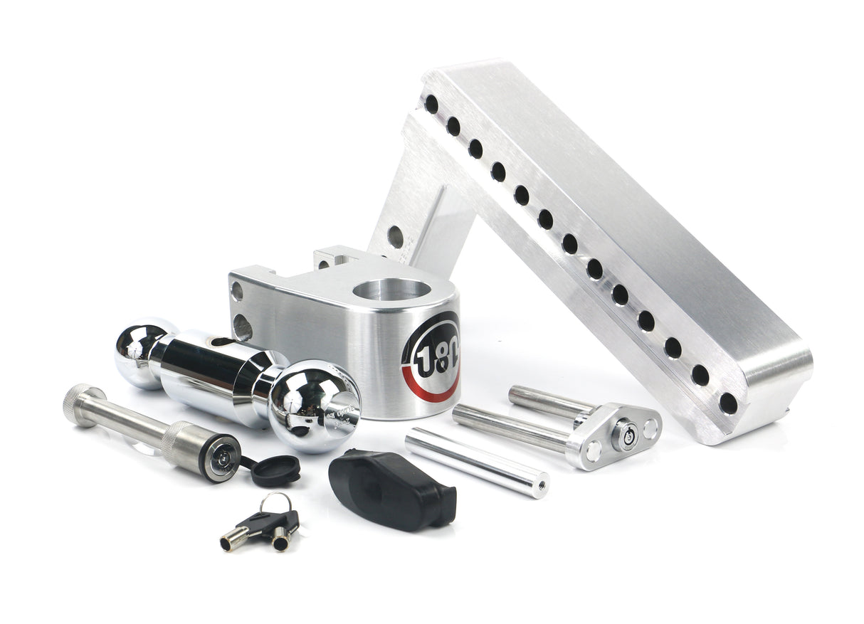 Weigh Safe - CTB10-2-KA Turnover Ball 10" Drop Hitch with 2" Shank- Keyed Alike WS05 Included