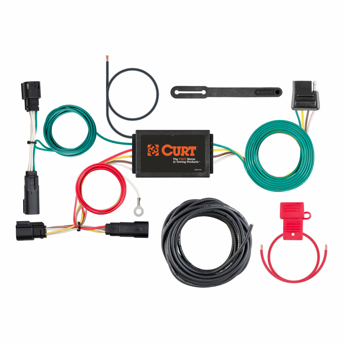 Curt - Custom Wiring Harness, 4-Way Flat Output, Select Ford Escape - 56320