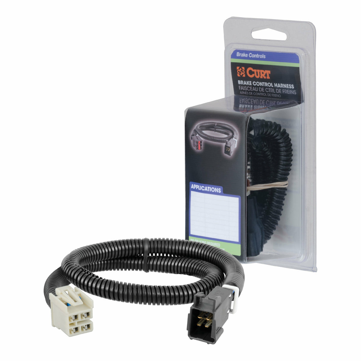 Curt - Trailer Brake Controller Harness, Select Cadillac, Chevrolet, GMC (Packaged) - 51452