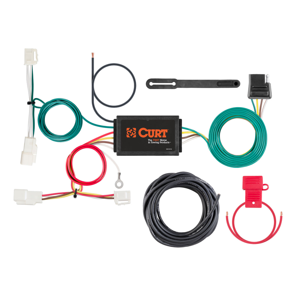 Curt - Custom Wiring Harness, 4-Way Flat Output, Select Toyota Yaris - 56385