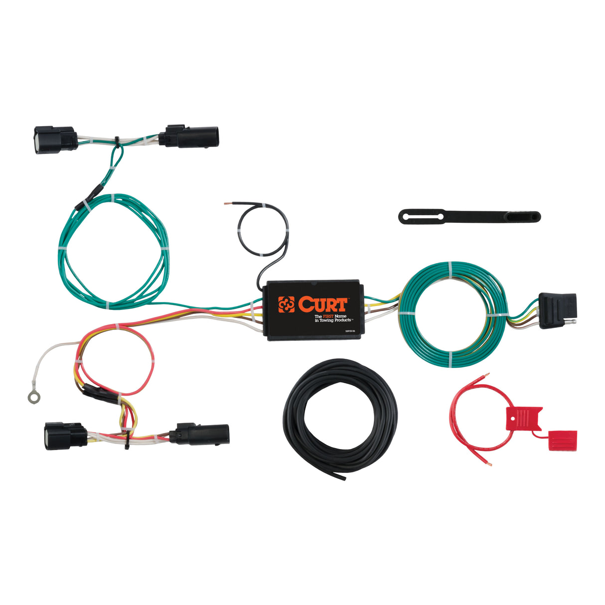 Curt - Custom Wiring Harness, 4-Way Flat Output, Select Ford Focus Hatchback - 56273