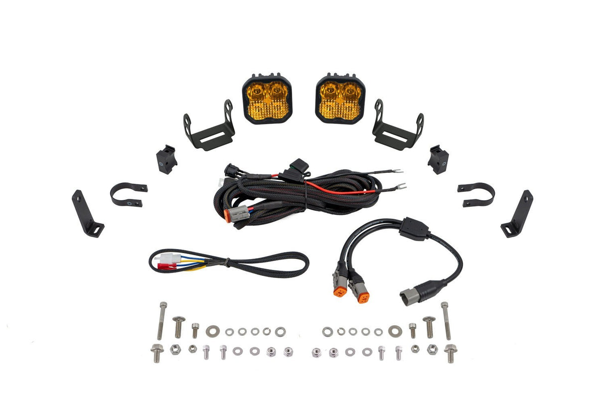 Diode Dynamics -SS3 LED Bumper 1.5 Inch Roll Bar Kit, Max Yellow Combo (pair) - DD7660 - DD7660