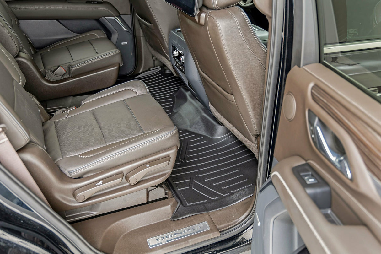 Rough Country Floor Mats - FR & RR - FR RR Bucket - Chevy GMC Tahoe Yukon (21-23) - M-21712