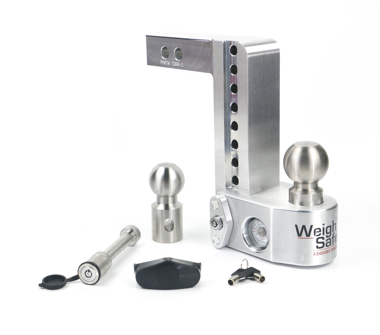 Weigh Safe - 8" Drop Hitch with 2" Shank Keyed Alike WS05 Included