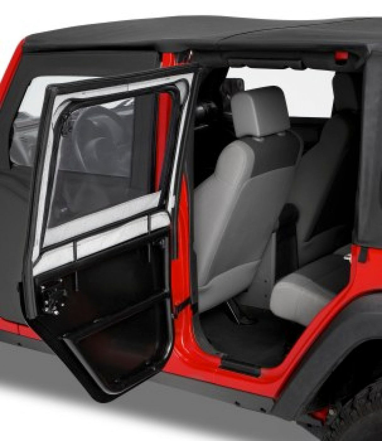 Bestop - 51806-35 - HighRock 4x4 Element Upper Fabric Half Doors