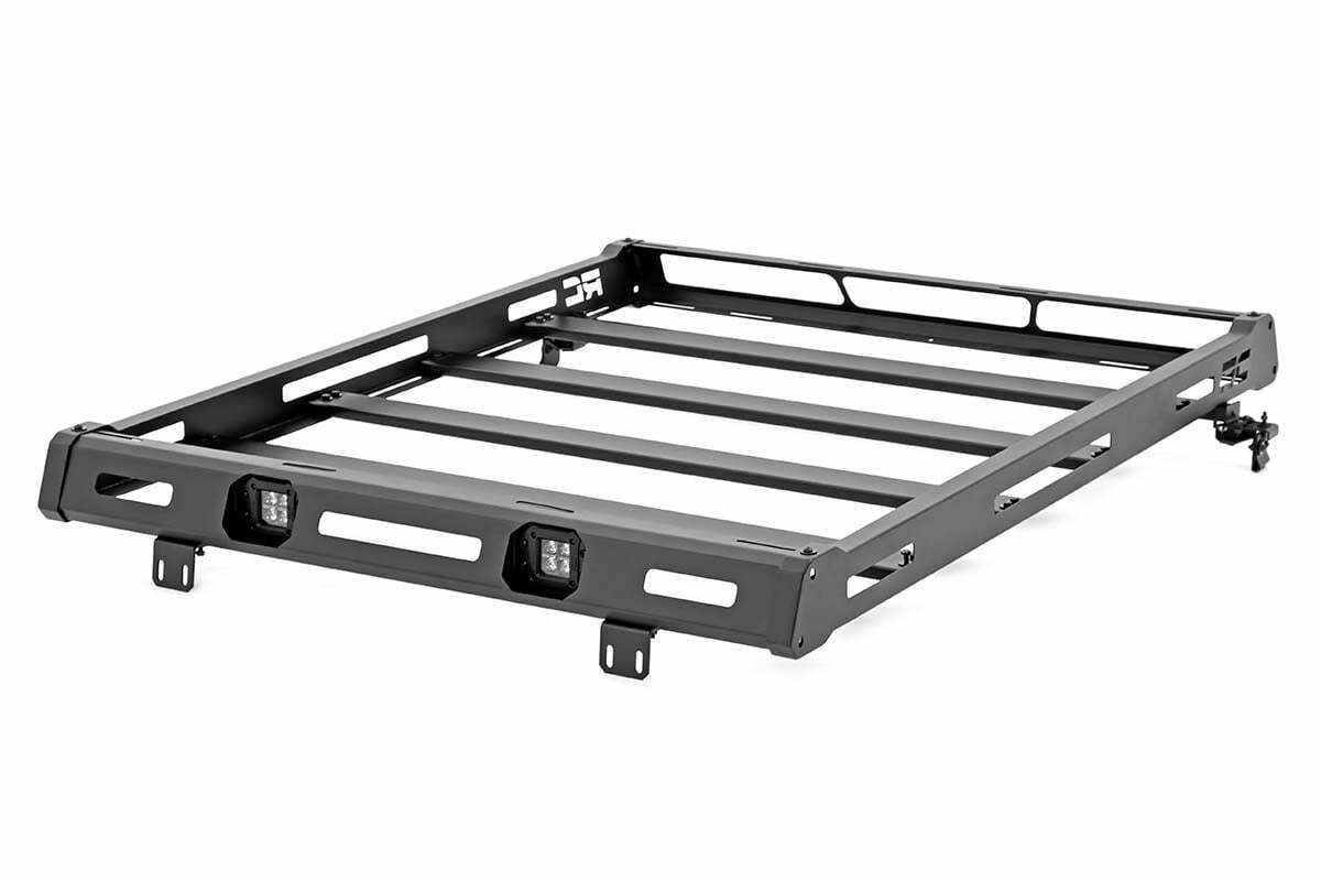 Rough Country - Roof Rack - Black Series Lights - Jeep Wrangler JK Wrangler Unlimited (07-18) - 10615