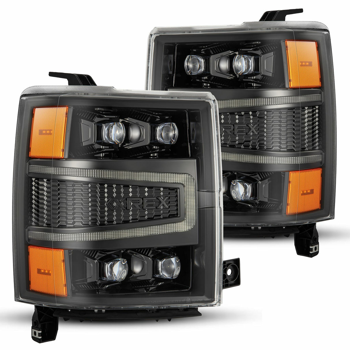 AlphaRex 880241 LED Projector Headlights in Alpha-Black