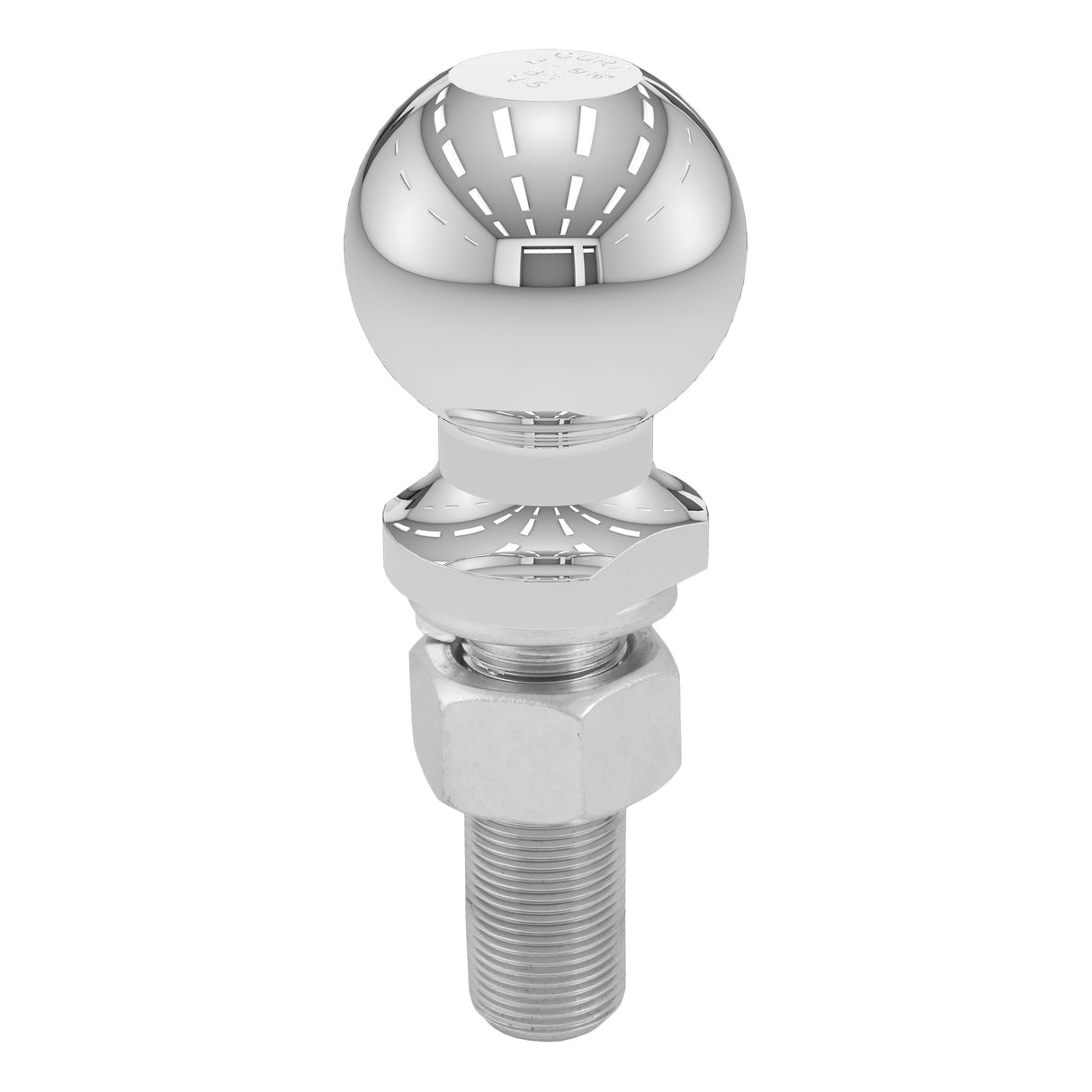Curt - 2-5/16" Trailer Ball (1" x 3" Shank, 6,000 lbs., Chrome, Packaged) - 40075