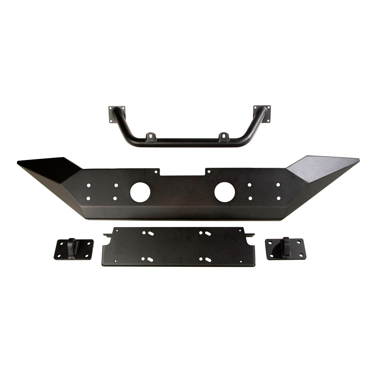 Rugged Ridge 11548.41 Spartan Bumper, High Clearance Ends, Overrider; 18-21 Wrangler / 20-21 Gladiator