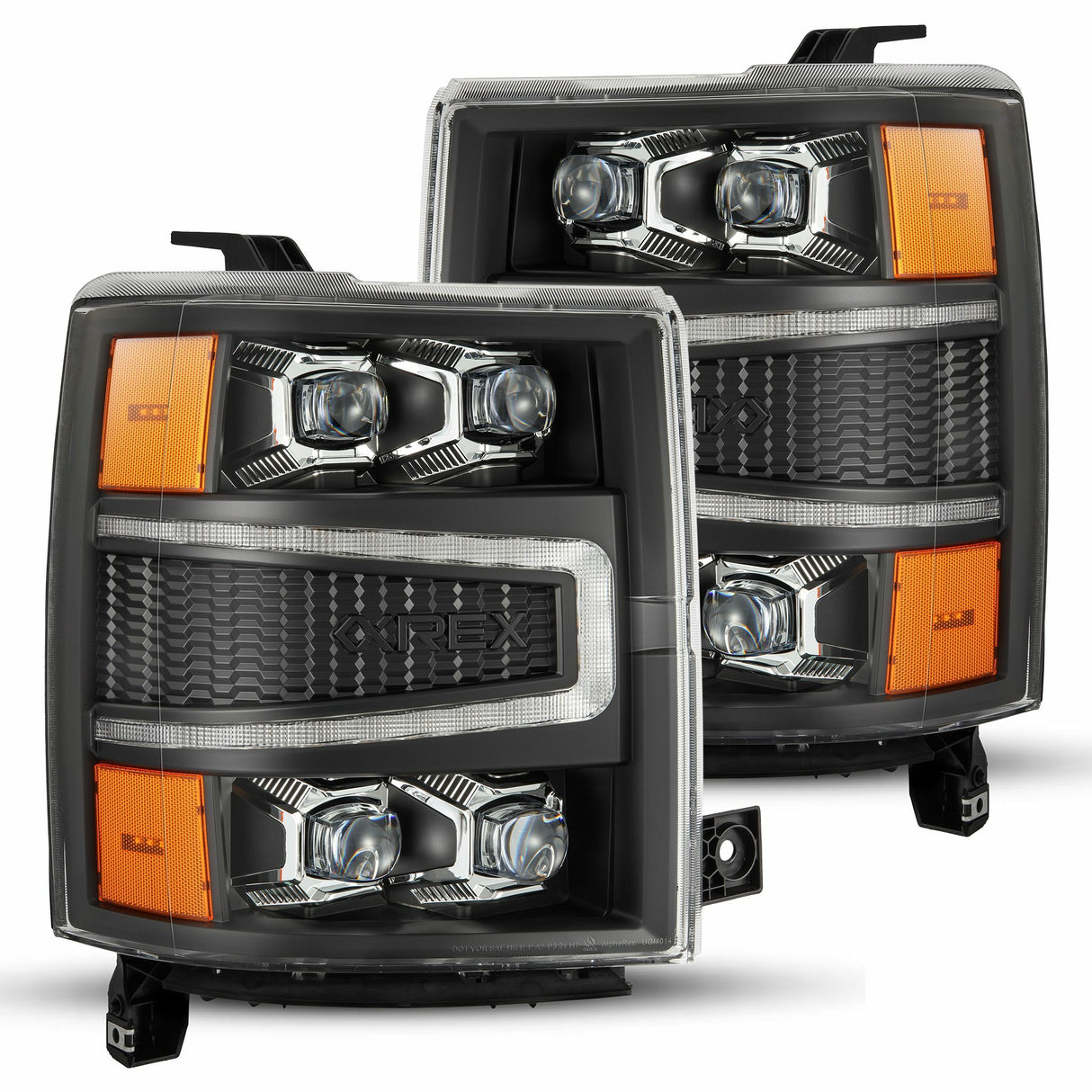 AlphaRex 880239 LED Projector Headlights in Black