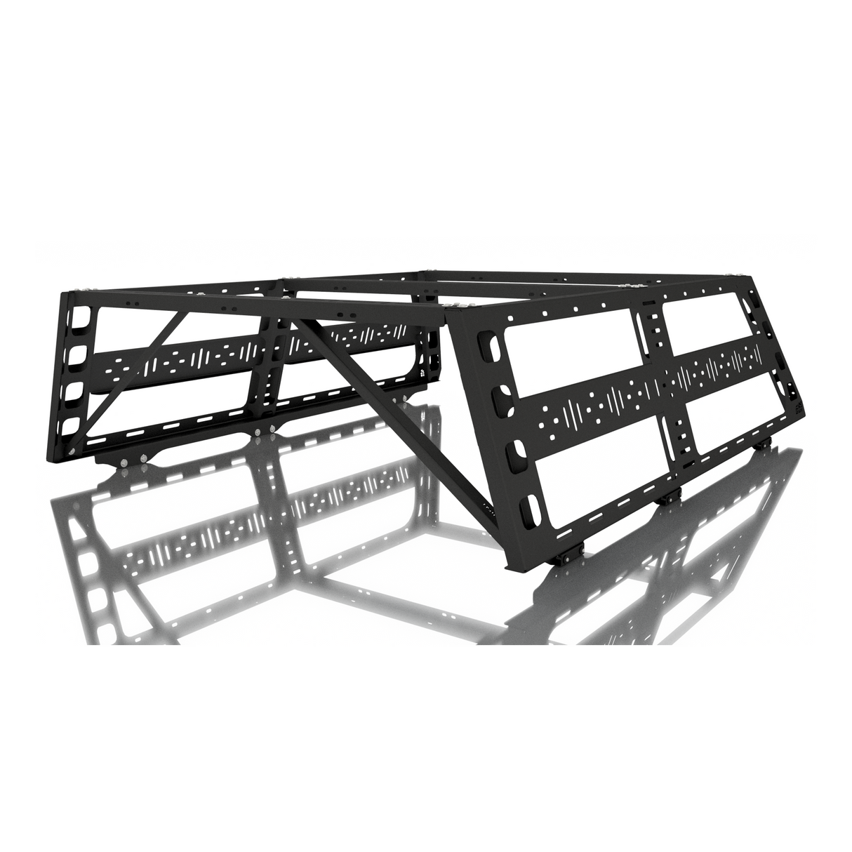 CBI - Ford (Raptor/F150) Cab Height Bed Rack (5’6” bed length) 2010-2022 / Powder Coated Black - 500-000-017-002