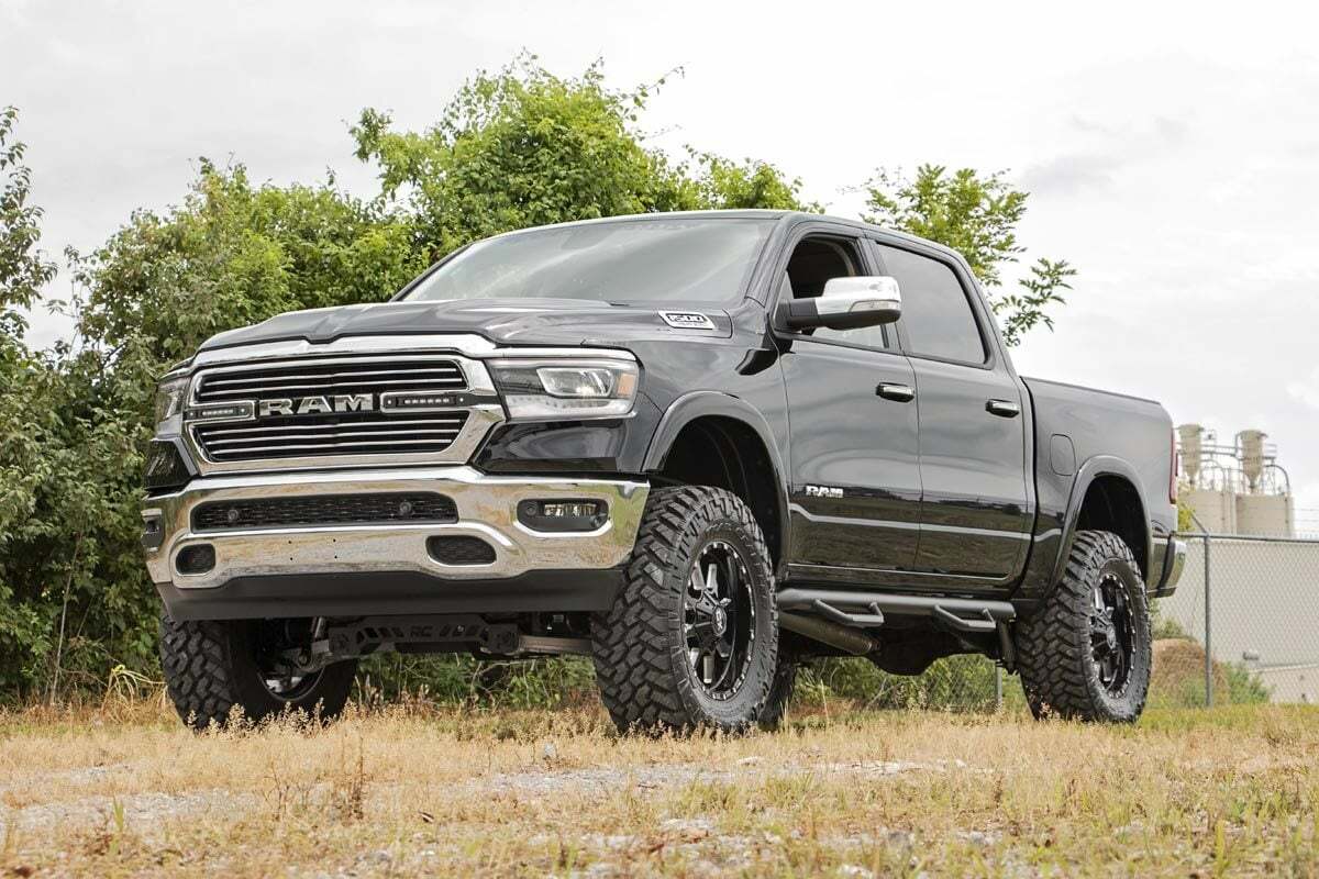Rough Country - Dual 6in LED Grille Kit - Black Slimline - Ram 1500 2WD 4WD (19-23) - 70783