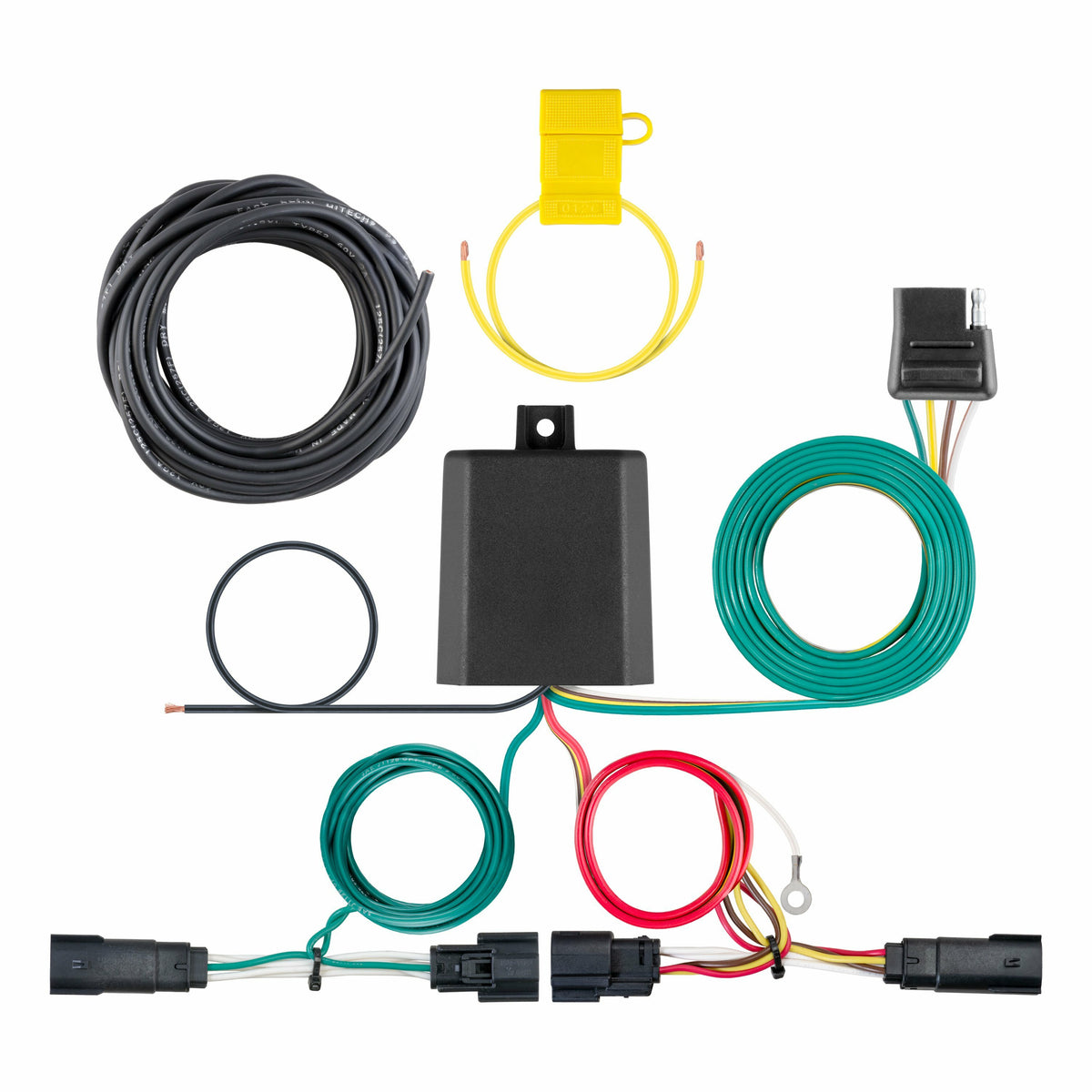 Curt - Custom Wiring Harness, 4-Way Flat Output, Select Jeep Cherokee - 56406