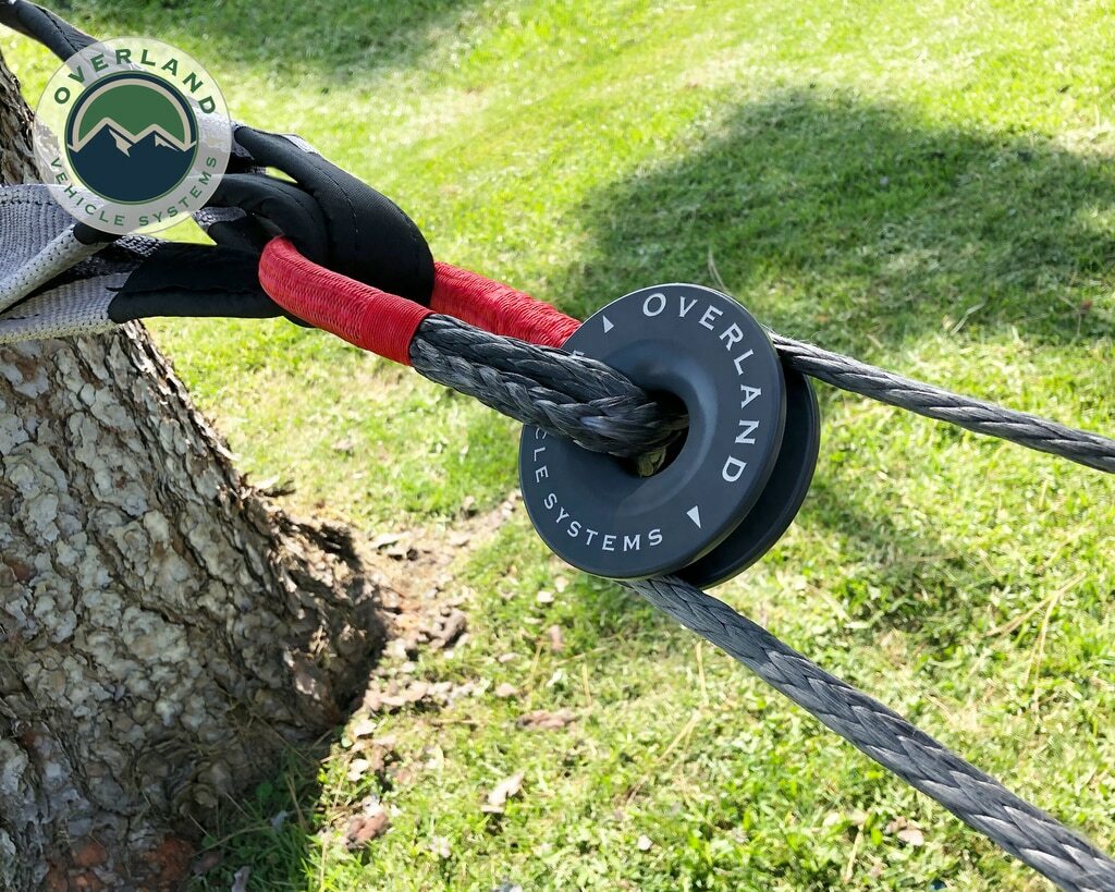 Overland Vehicle Systems - Recovery Snatch Ring 4.00 41,000 lb. Gray With Storage Bag - 19230003