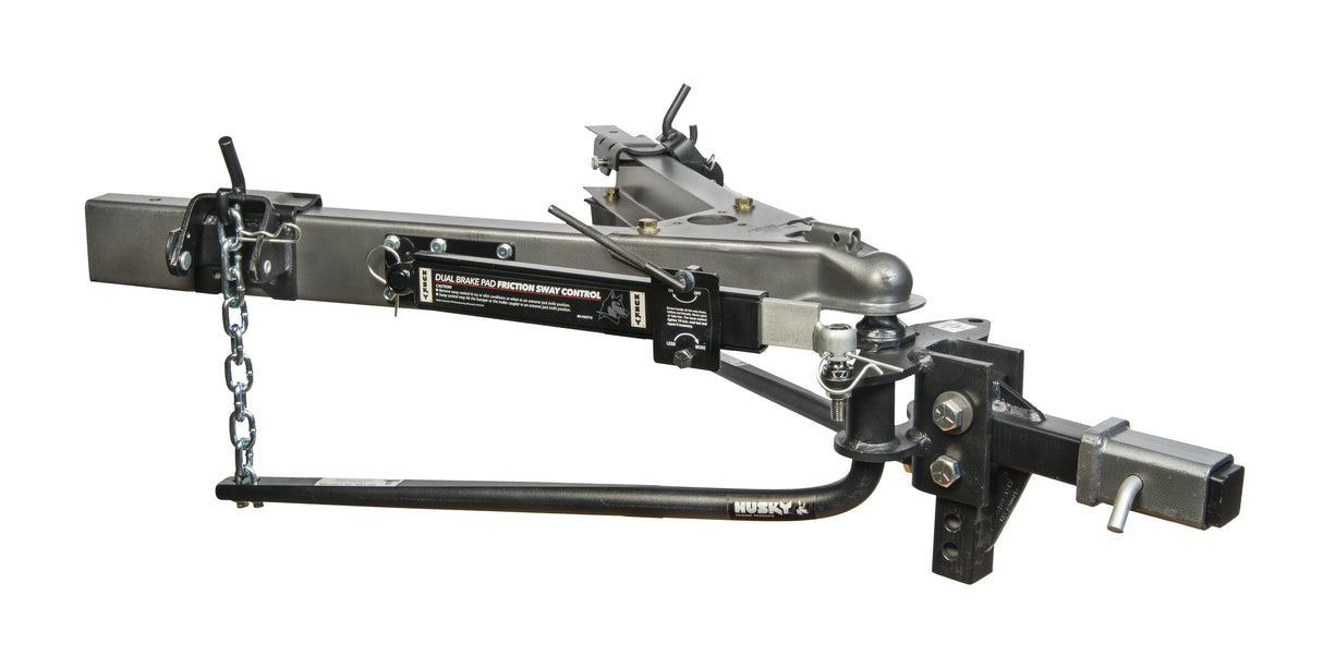 Husky Towing - 31986 Round Bar 600 LB Tong Weight Inc 10" Shank With 2-5/16" Ball W/Sway Control Pack