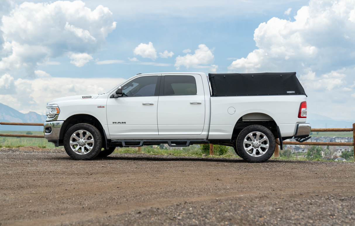 Softopper - Twill Canopy Only - '09-27 Ram 1500/2500/3500; For 6.5 ft. bed (Premium Black Twill; Clear Front Window and Tinted Rear Window) - SC-RAM75-BTN
