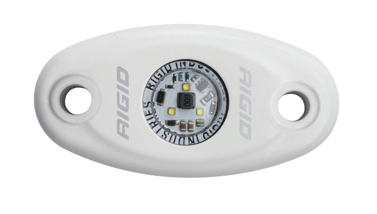RIGID A-Series LED Light, High Power, Cool White, White Housing, Single