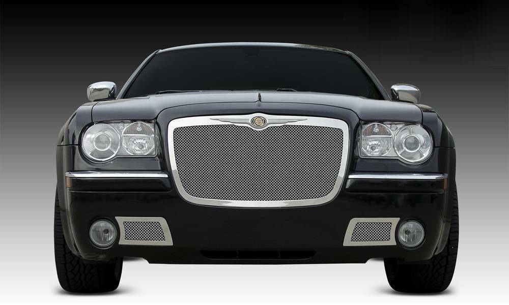 T-Rex Grilles - 1 Pc Small Mesh Stainless Steel Upper Class Grille Replacement - Does not fit 2008-2010 models with speed sensor behind factory grille - 54471
