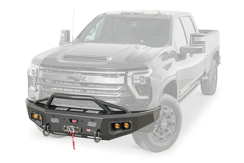 Warn - ASCENT HD BUMPER SILVERADO HD WITH PRERUNNER GUARD - 110914