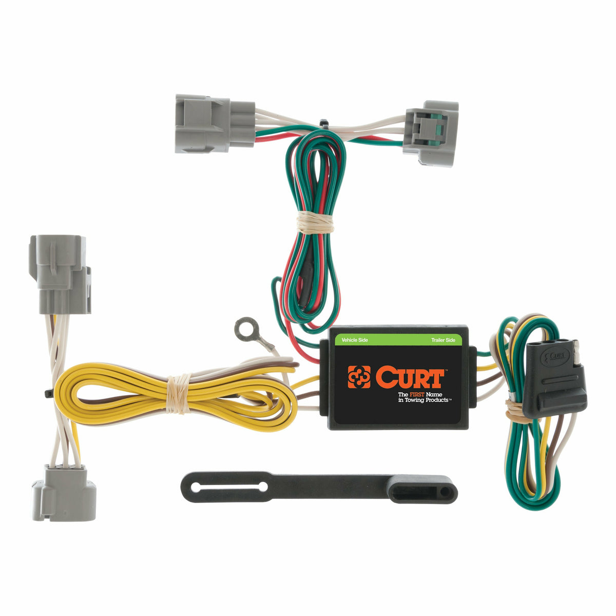 Curt - Custom Wiring Harness, 4-Way Flat Output, Select Toyota Tacoma, T100, Hilux - 55513