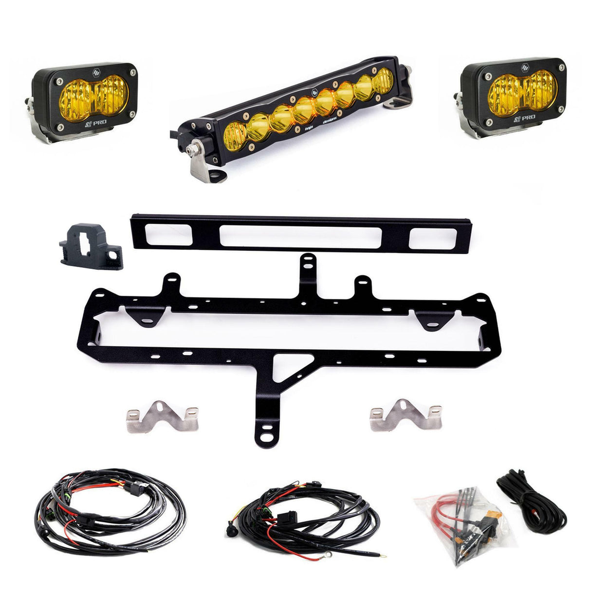 Baja Designs 448263 Toyota S8 10" Light Bar / S2 Pro TRD Pro Grille Conversion Light Kit