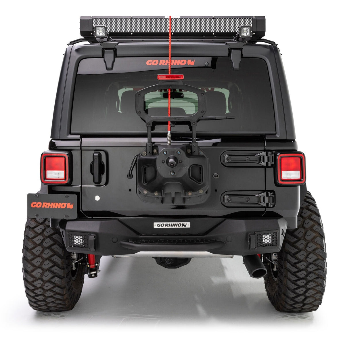 Go Rhino 371100T Rockline Rear Stubby Bumper for Jeep Wrangler JL
