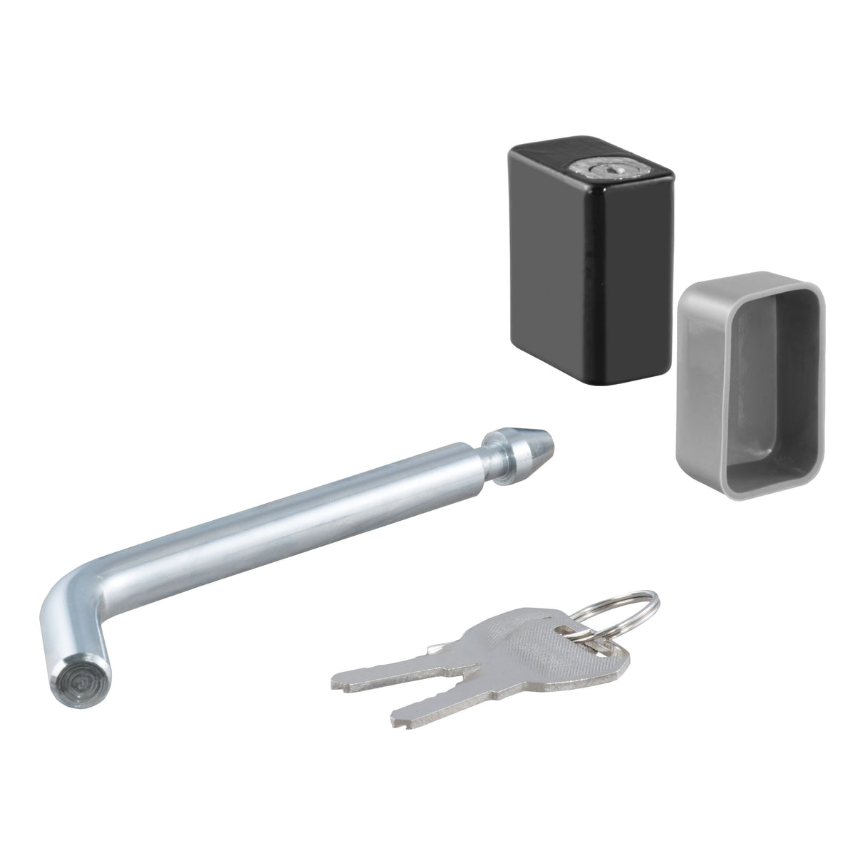 Curt - 1/2" Hitch Lock (1-1/4" Receiver, Deadbolt, Chrome) - 23020