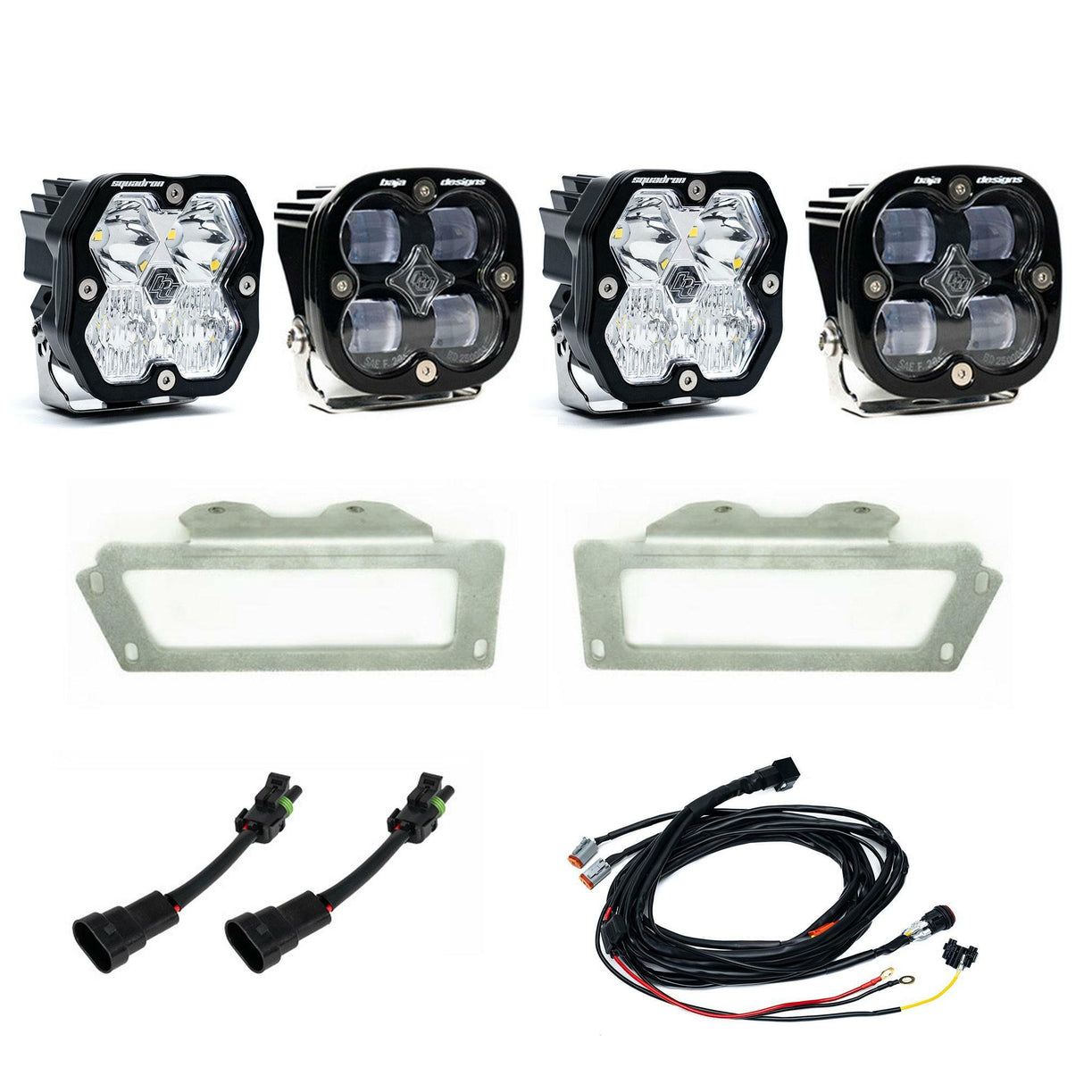 Baja Designs - 44-0054 Squadron 2.0 Sport/Squadron SAE Dual Fog Pocket Light Kit