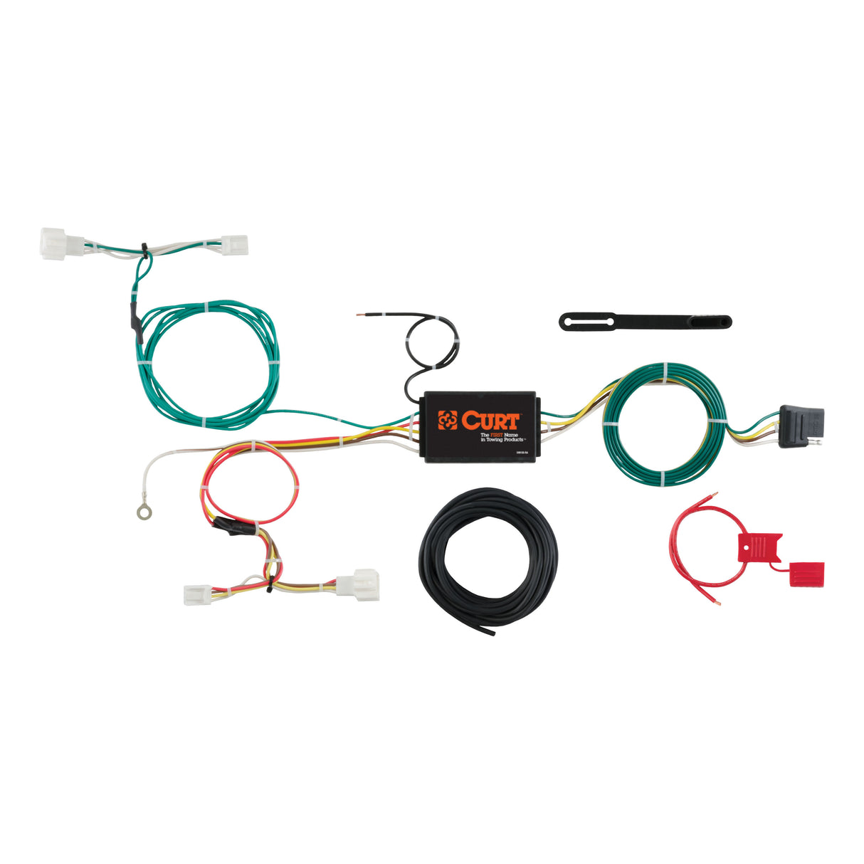 Curt - Custom Wiring Harness, 4-Way Flat Output, Select Honda HRV - 56284