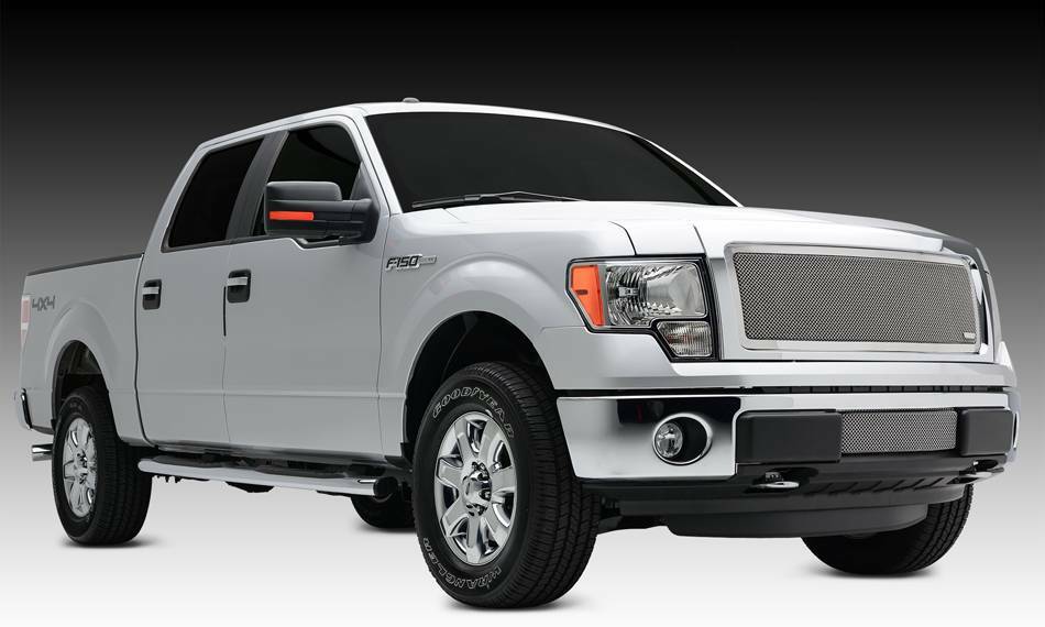 T-Rex Grilles - 1 Pc Small Mesh Stainless Steel Upper Class Grille Insert - 54572