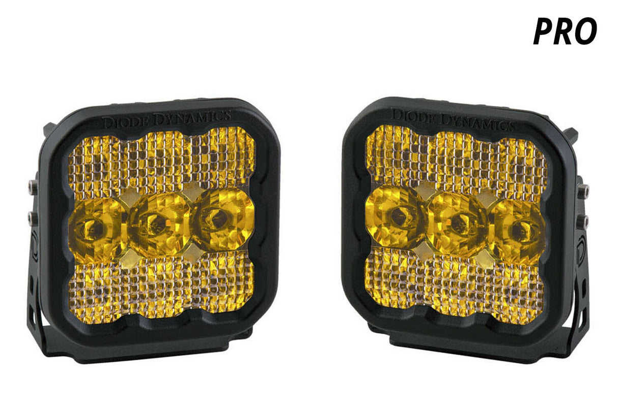 Diode Dynamics - SS5 LED Pod Pro Yellow Flood (pair) - DD6779P