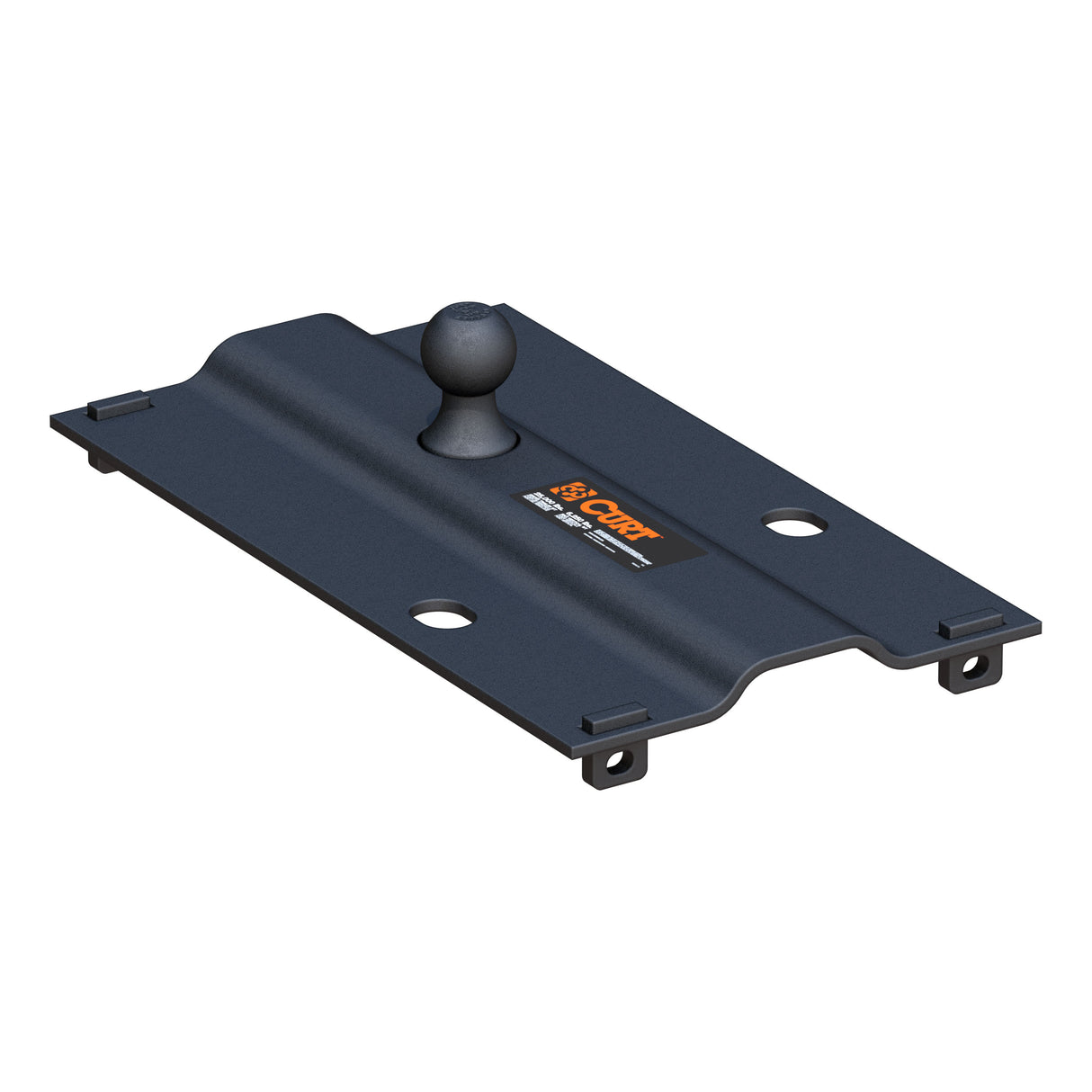 Curt - Bent Plate 5th Wheel Rail Gooseneck Hitch with 2-5/16" Ball, 25K (3" Offset) - 16055