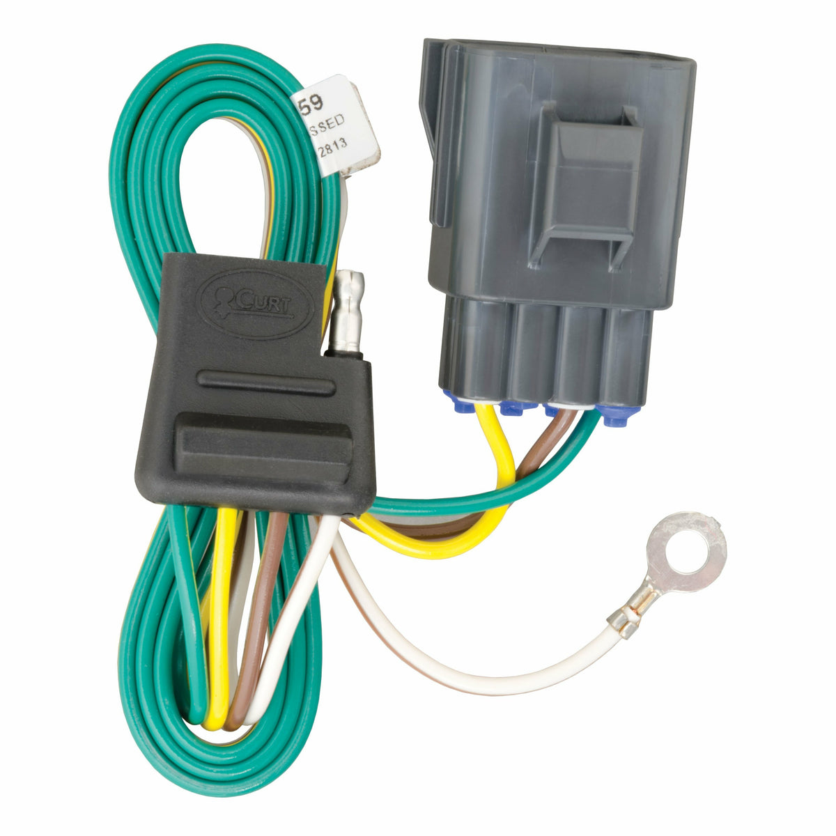 Curt - Custom 4-Flat, Select Land Rover Evoque, OEM Tow Package Required - 56159