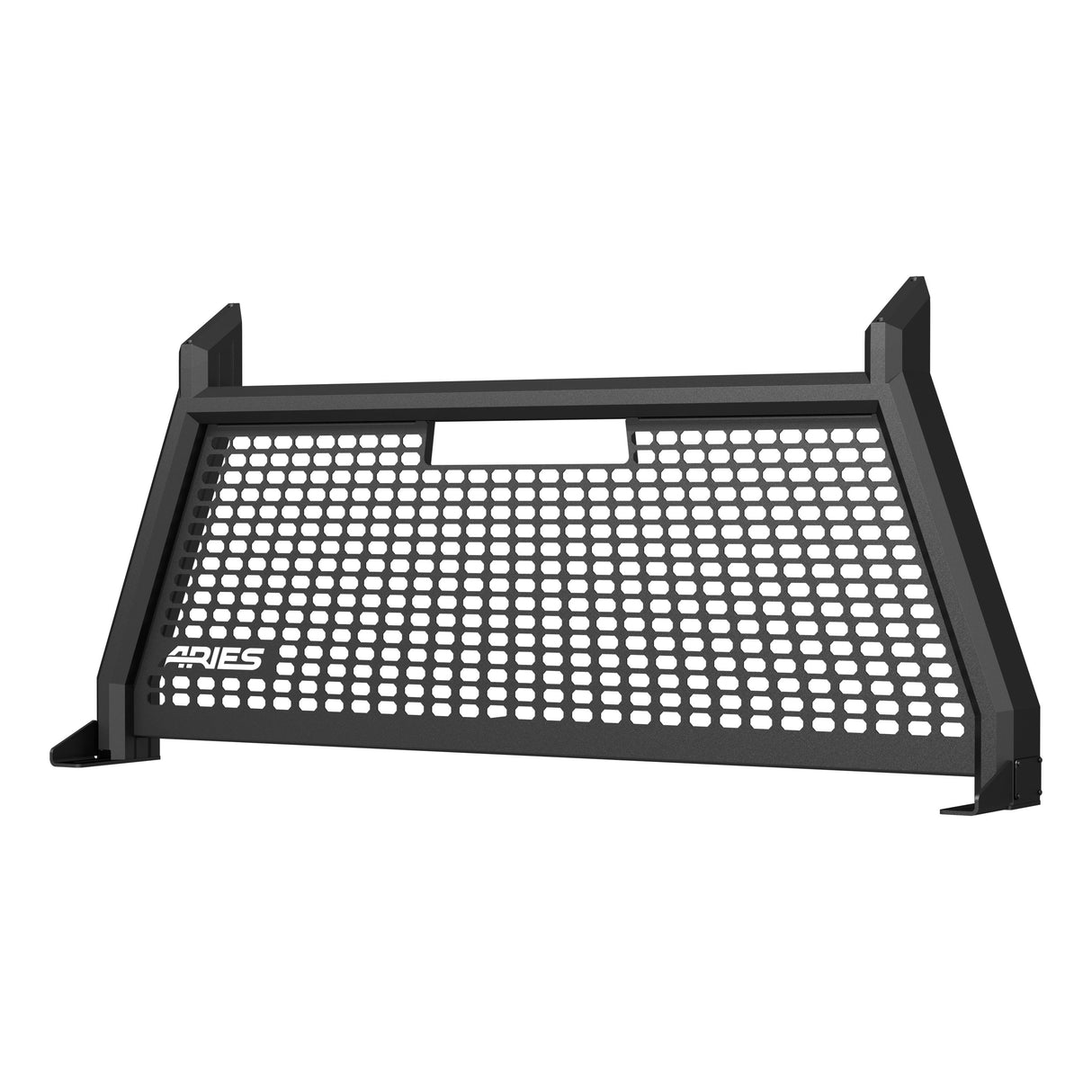Aries - AdvantEDGE Black Aluminum Headache Rack, Select Ford F-250, F-350 Super Duty - 1110103
